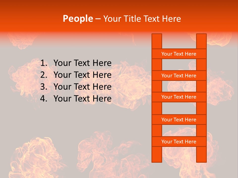 Blaze Beautiful Fiery PowerPoint Template