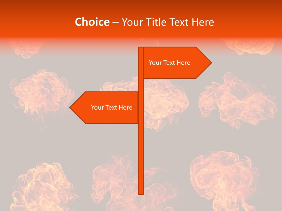 Blaze Beautiful Fiery PowerPoint Template