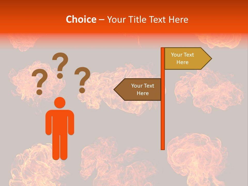 Blaze Beautiful Fiery PowerPoint Template