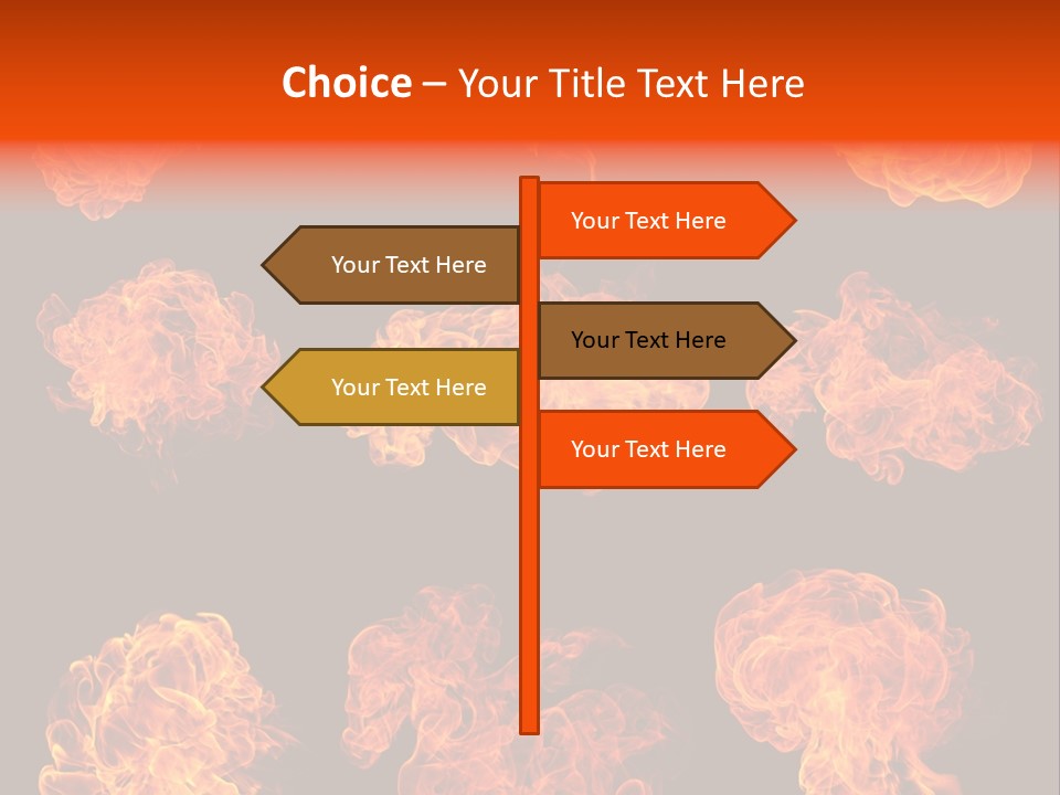 Blaze Beautiful Fiery PowerPoint Template