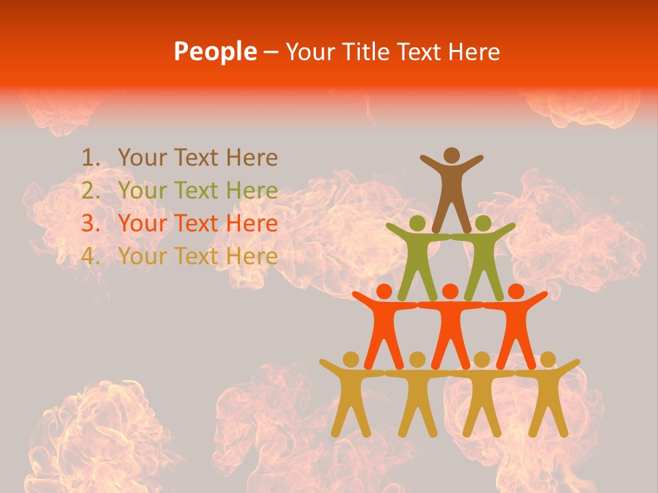 Blaze Beautiful Fiery PowerPoint Template