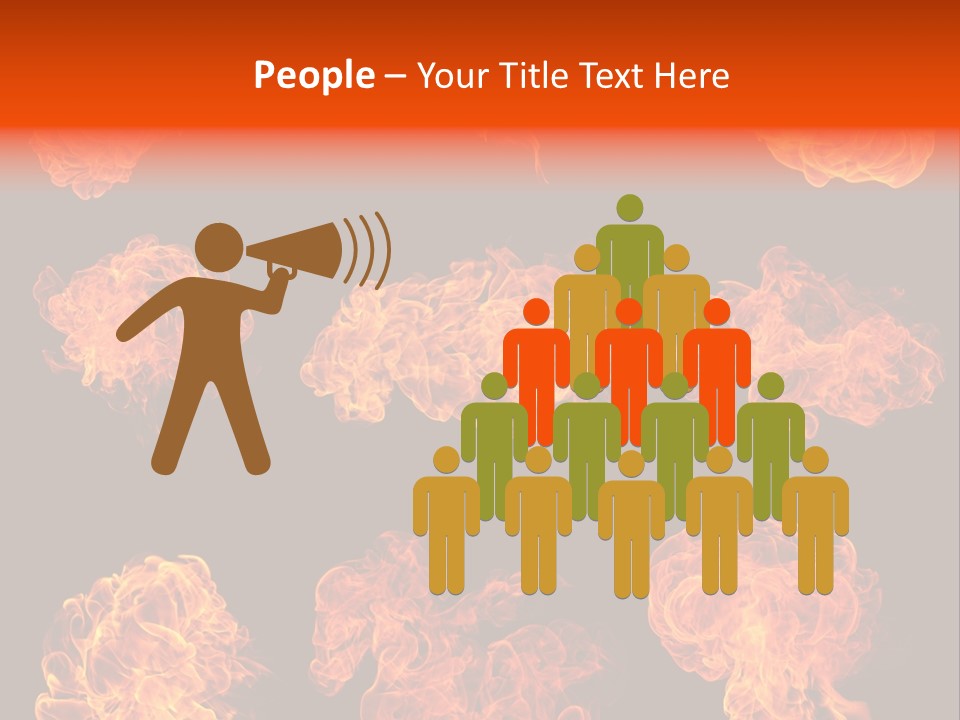 Blaze Beautiful Fiery PowerPoint Template