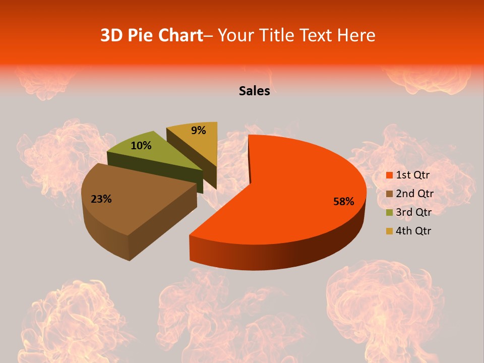 Blaze Beautiful Fiery PowerPoint Template