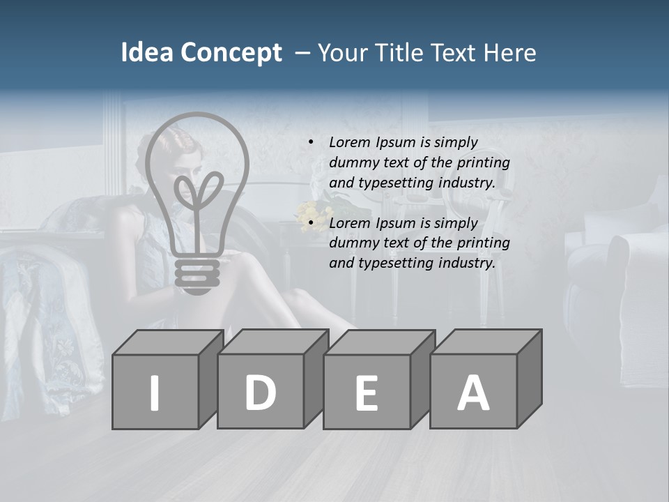 Expression Face Lips PowerPoint Template