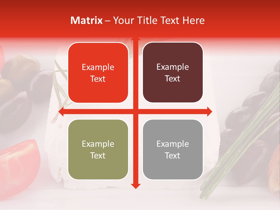 Violet Gourmet Block PowerPoint Template