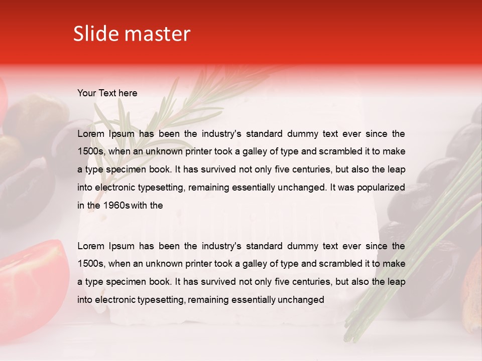 Violet Gourmet Block PowerPoint Template