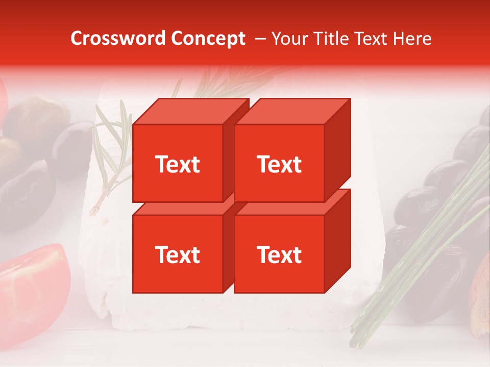Violet Gourmet Block PowerPoint Template