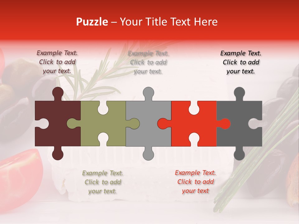 Violet Gourmet Block PowerPoint Template