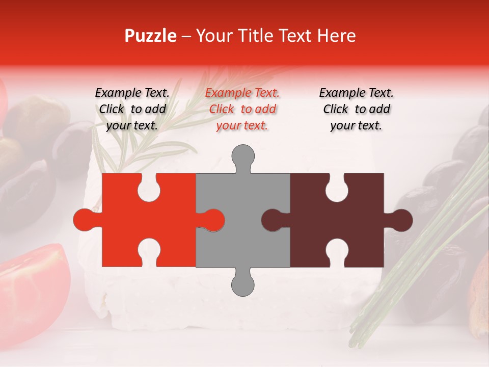 Violet Gourmet Block PowerPoint Template