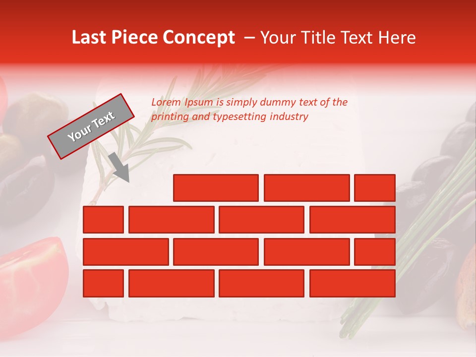 Violet Gourmet Block PowerPoint Template