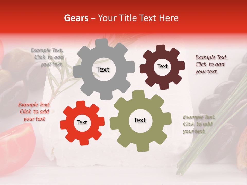 Violet Gourmet Block PowerPoint Template