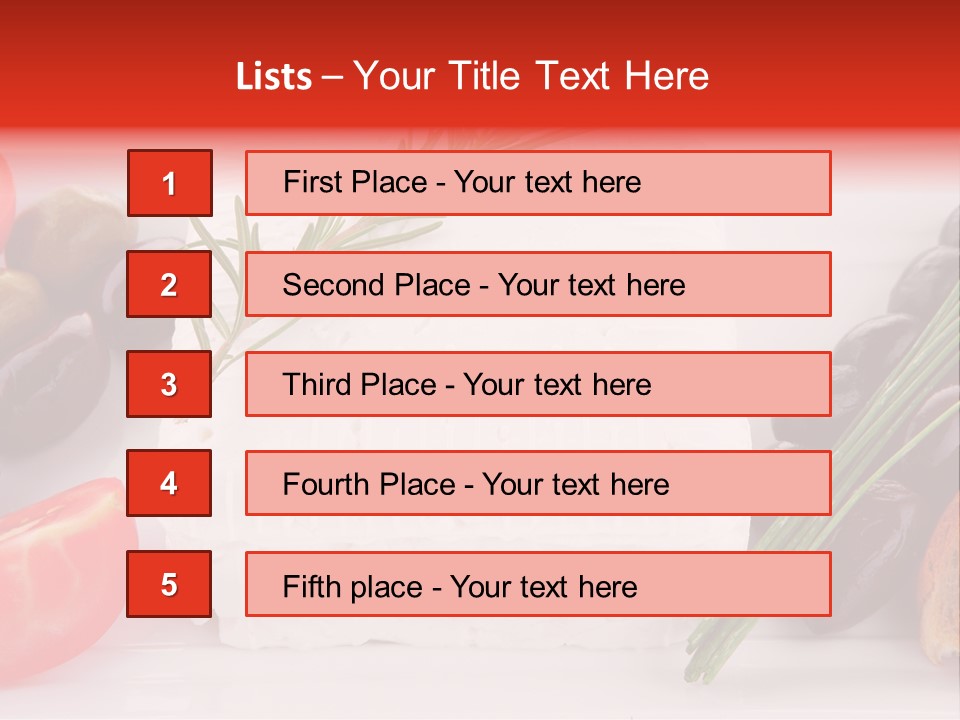 Violet Gourmet Block PowerPoint Template