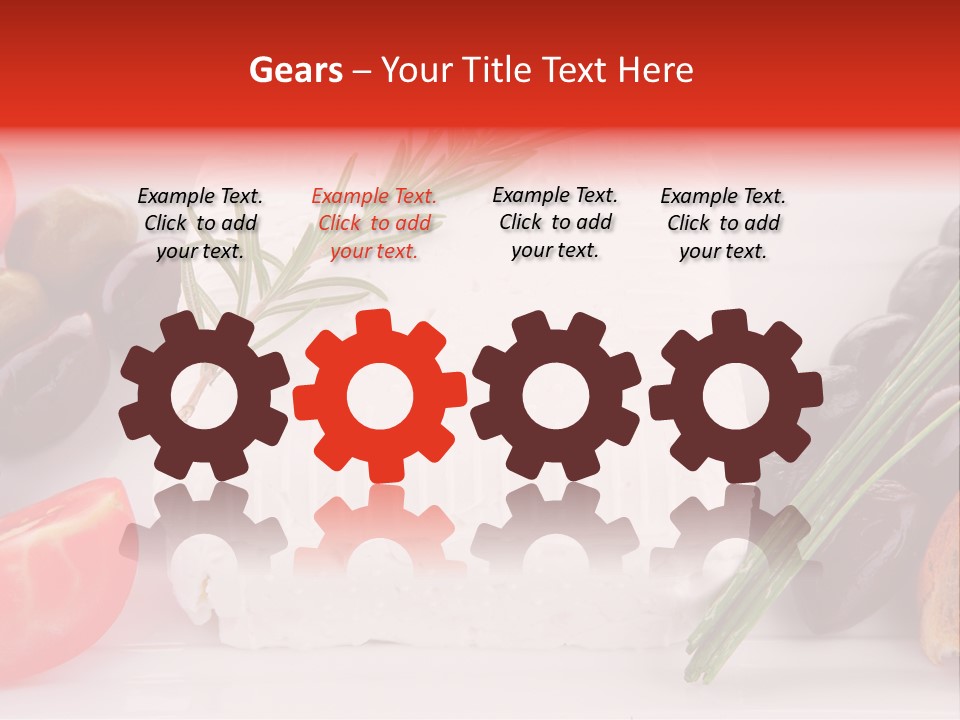 Violet Gourmet Block PowerPoint Template