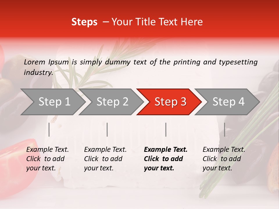 Violet Gourmet Block PowerPoint Template