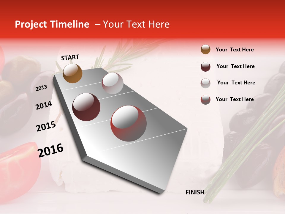 Violet Gourmet Block PowerPoint Template