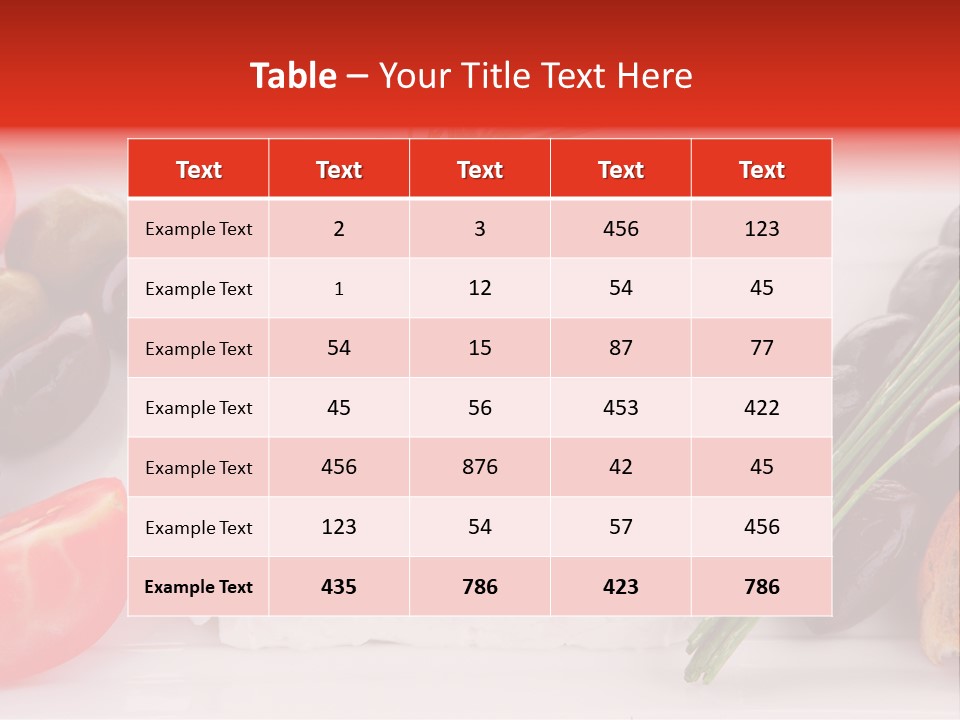 Violet Gourmet Block PowerPoint Template