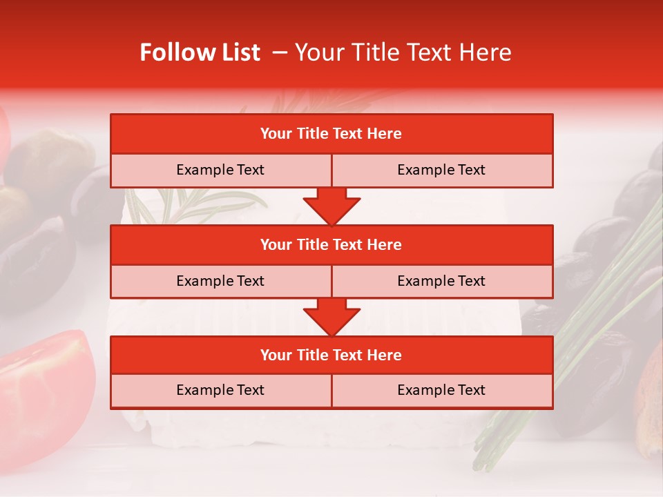 Violet Gourmet Block PowerPoint Template
