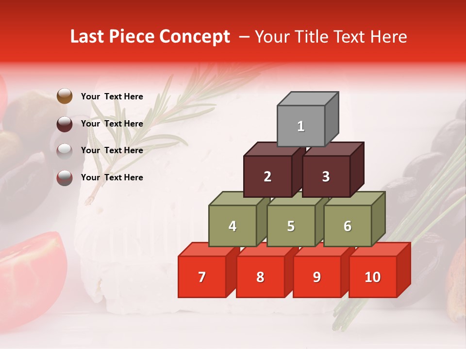 Violet Gourmet Block PowerPoint Template