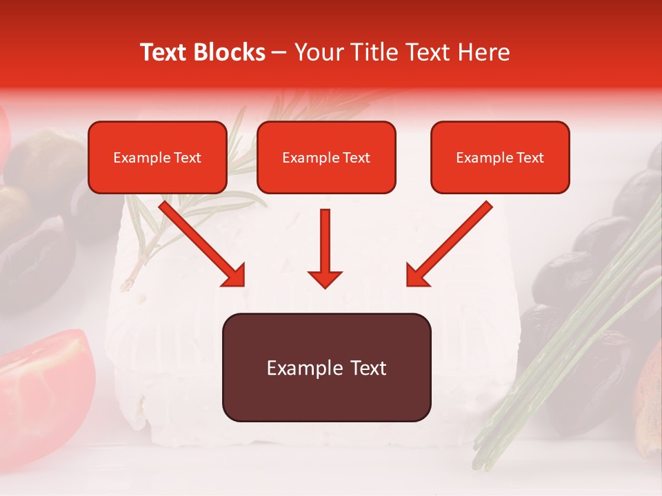 Violet Gourmet Block PowerPoint Template
