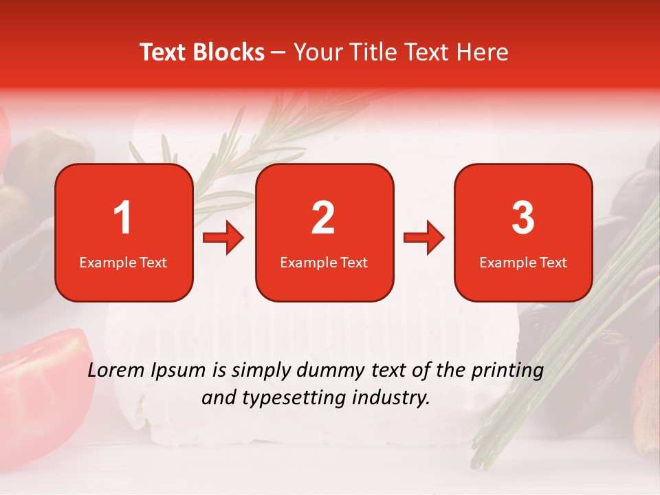 Violet Gourmet Block PowerPoint Template