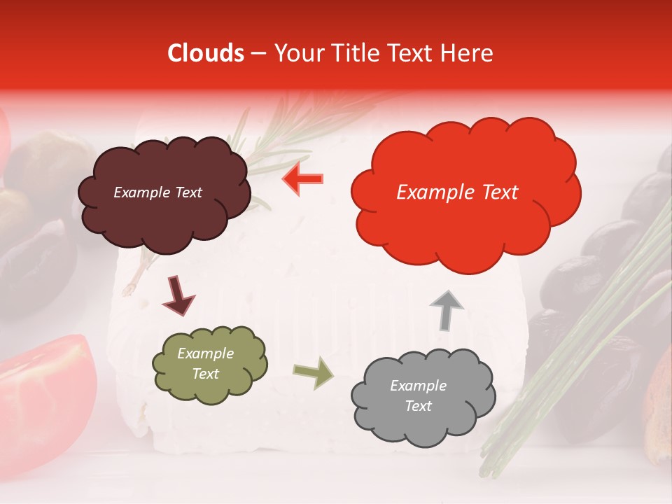 Violet Gourmet Block PowerPoint Template