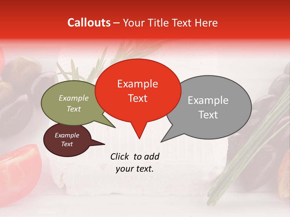 Violet Gourmet Block PowerPoint Template