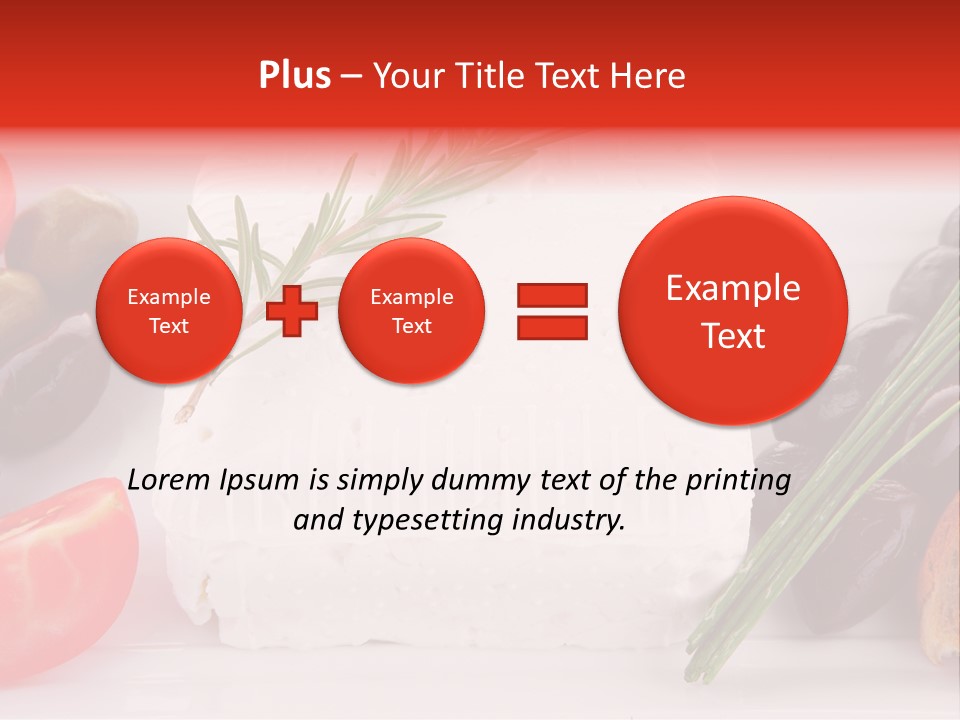 Violet Gourmet Block PowerPoint Template