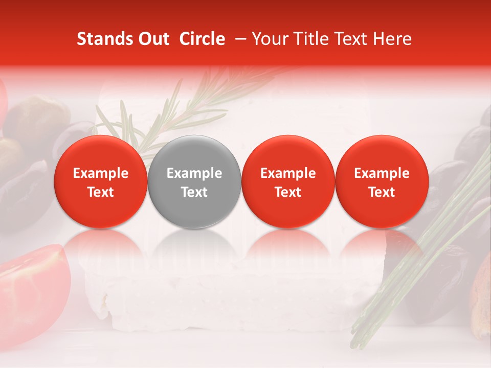 Violet Gourmet Block PowerPoint Template