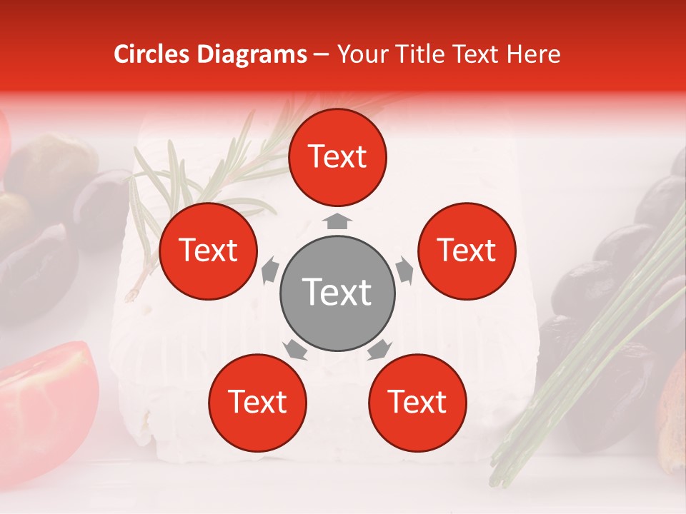 Violet Gourmet Block PowerPoint Template