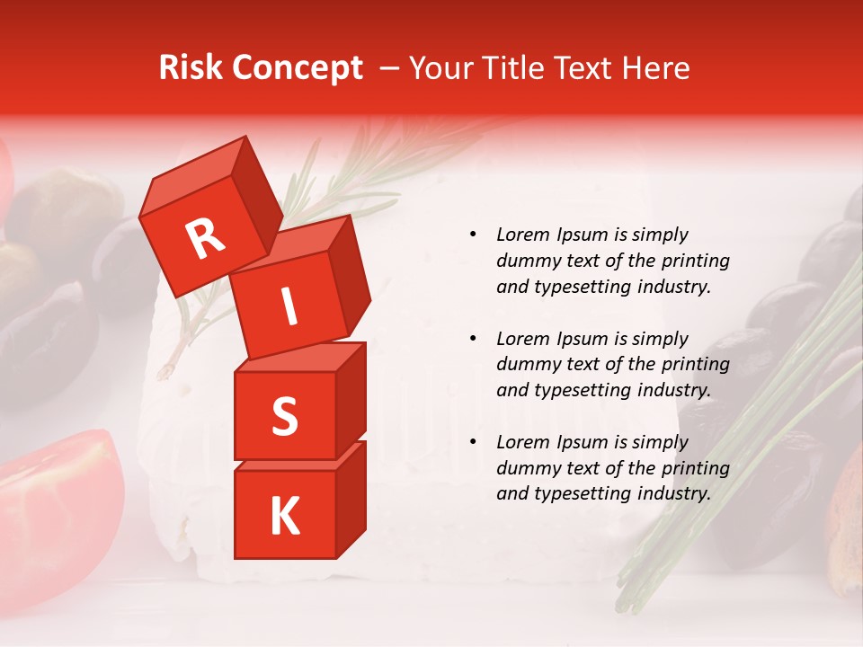 Violet Gourmet Block PowerPoint Template