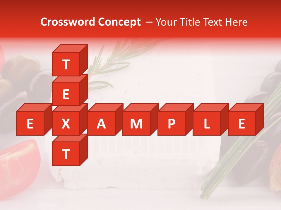 Violet Gourmet Block PowerPoint Template