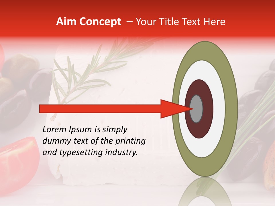 Violet Gourmet Block PowerPoint Template