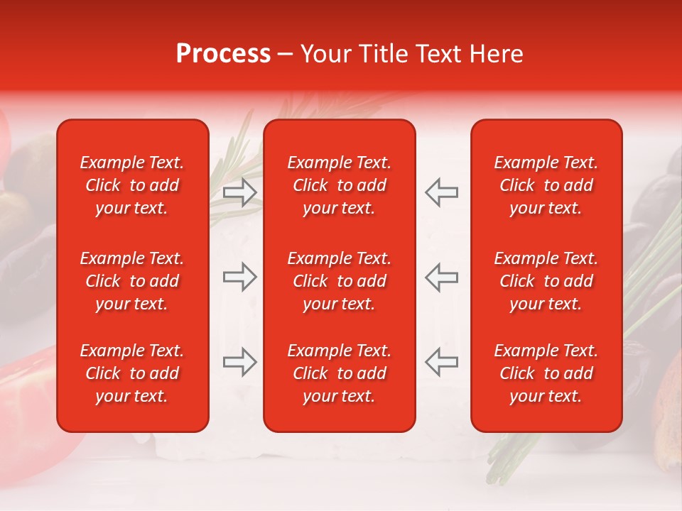 Violet Gourmet Block PowerPoint Template