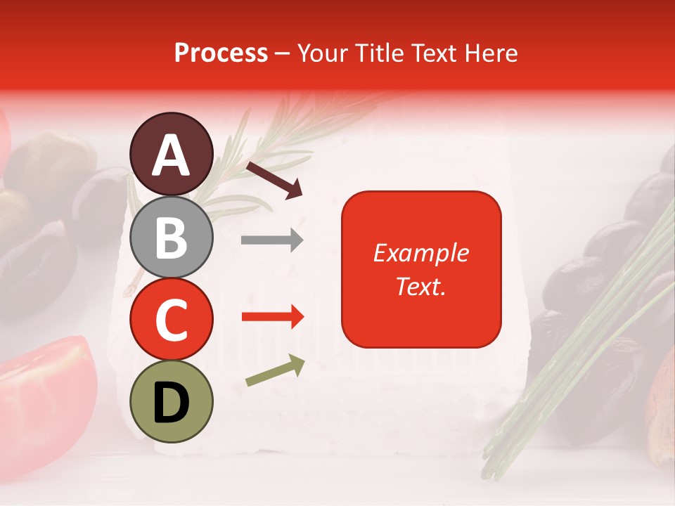 Violet Gourmet Block PowerPoint Template