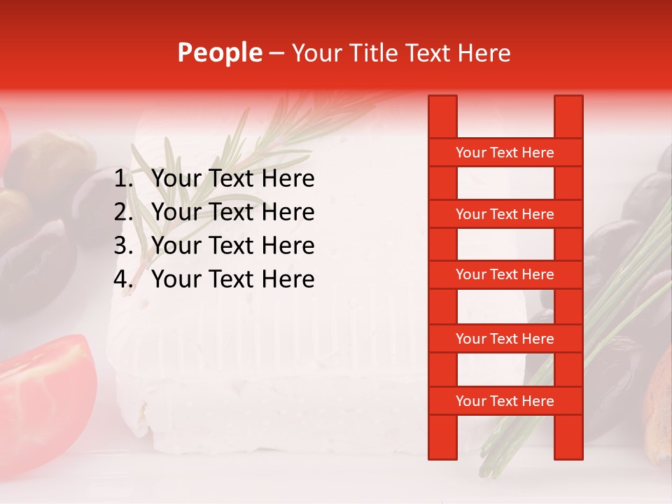 Violet Gourmet Block PowerPoint Template