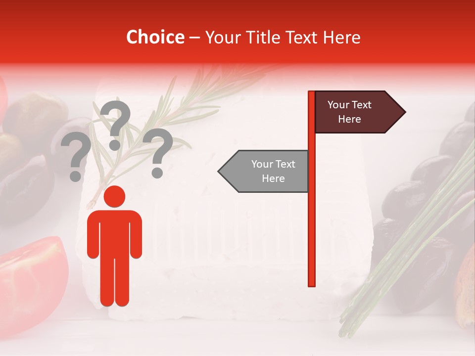 Violet Gourmet Block PowerPoint Template