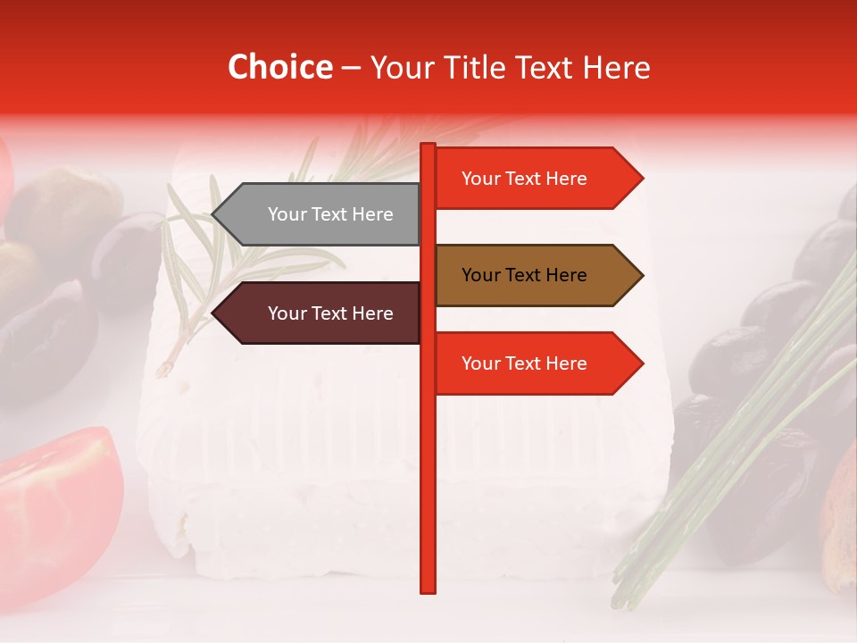 Violet Gourmet Block PowerPoint Template