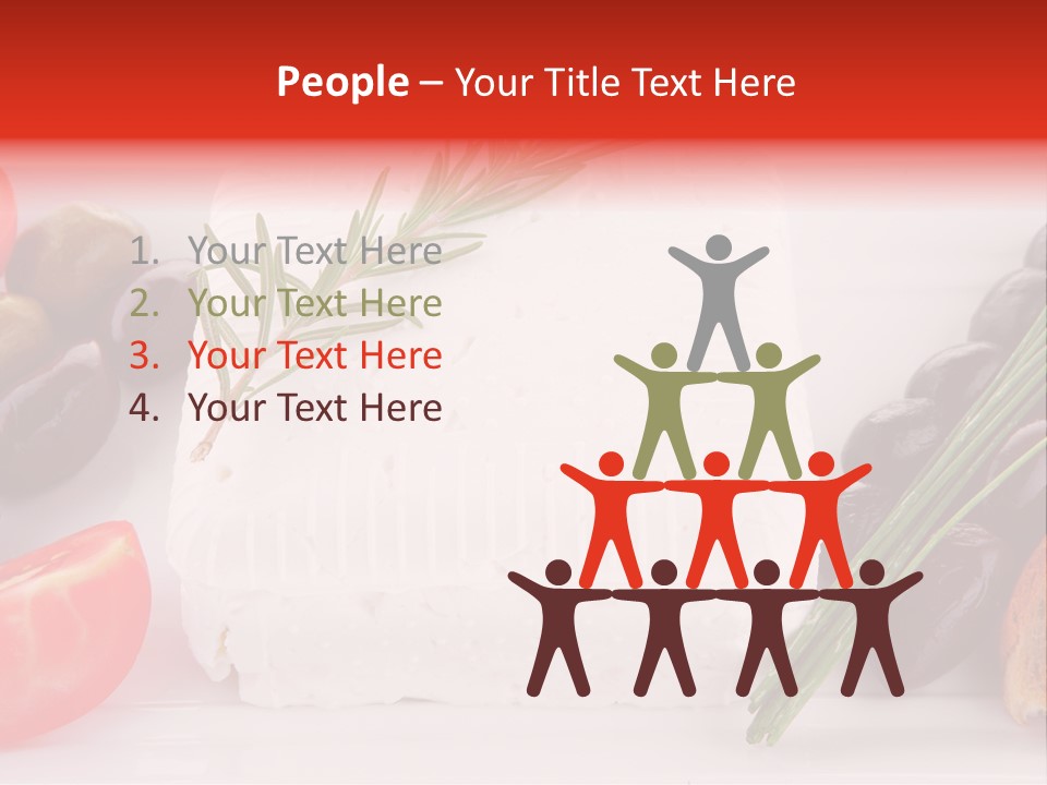 Violet Gourmet Block PowerPoint Template