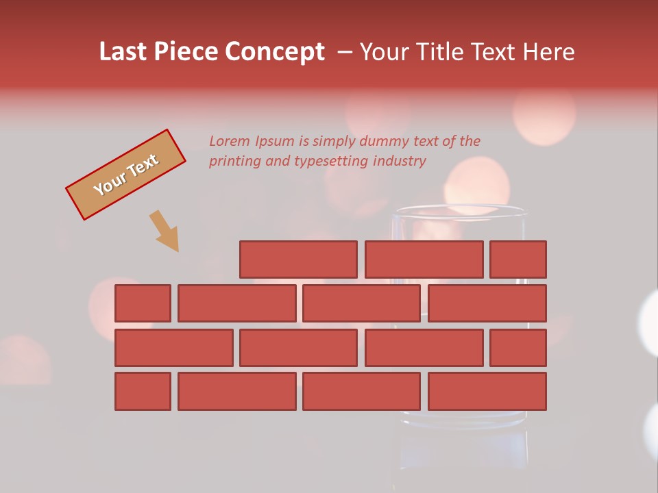 Liquid Signle Orange PowerPoint Template