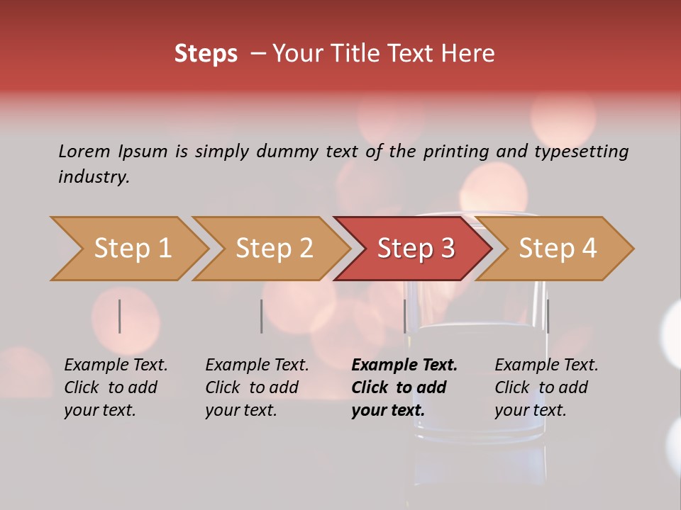 Liquid Signle Orange PowerPoint Template