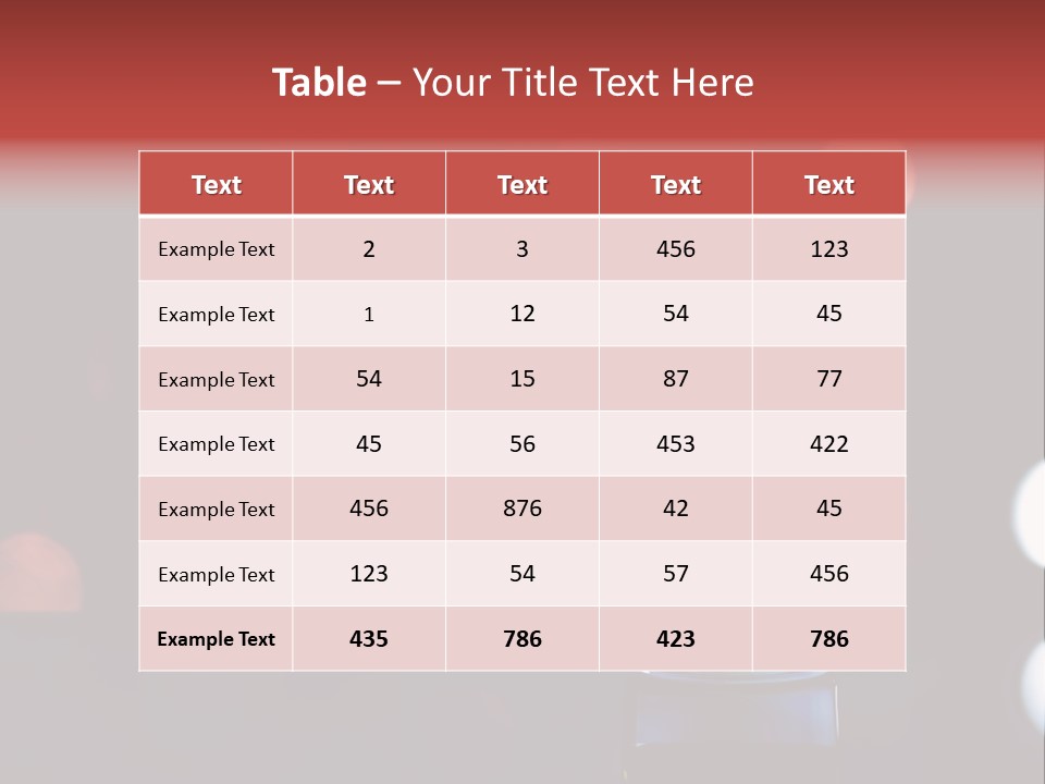 Liquid Signle Orange PowerPoint Template