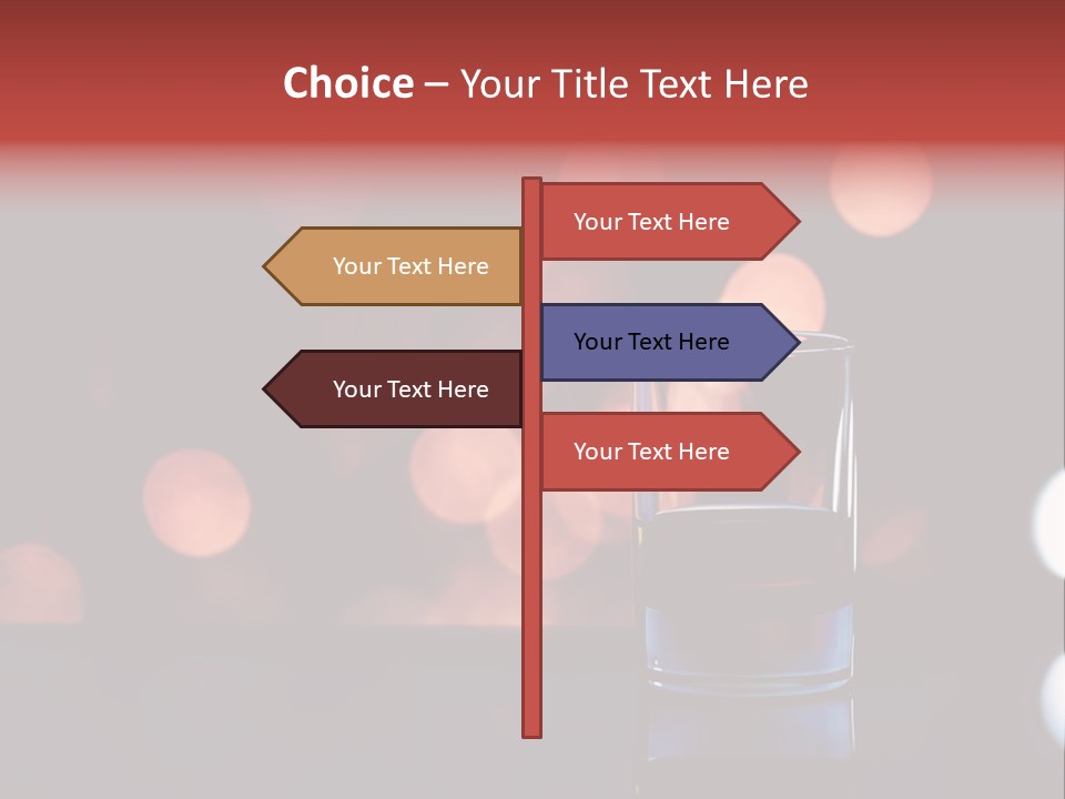 Liquid Signle Orange PowerPoint Template