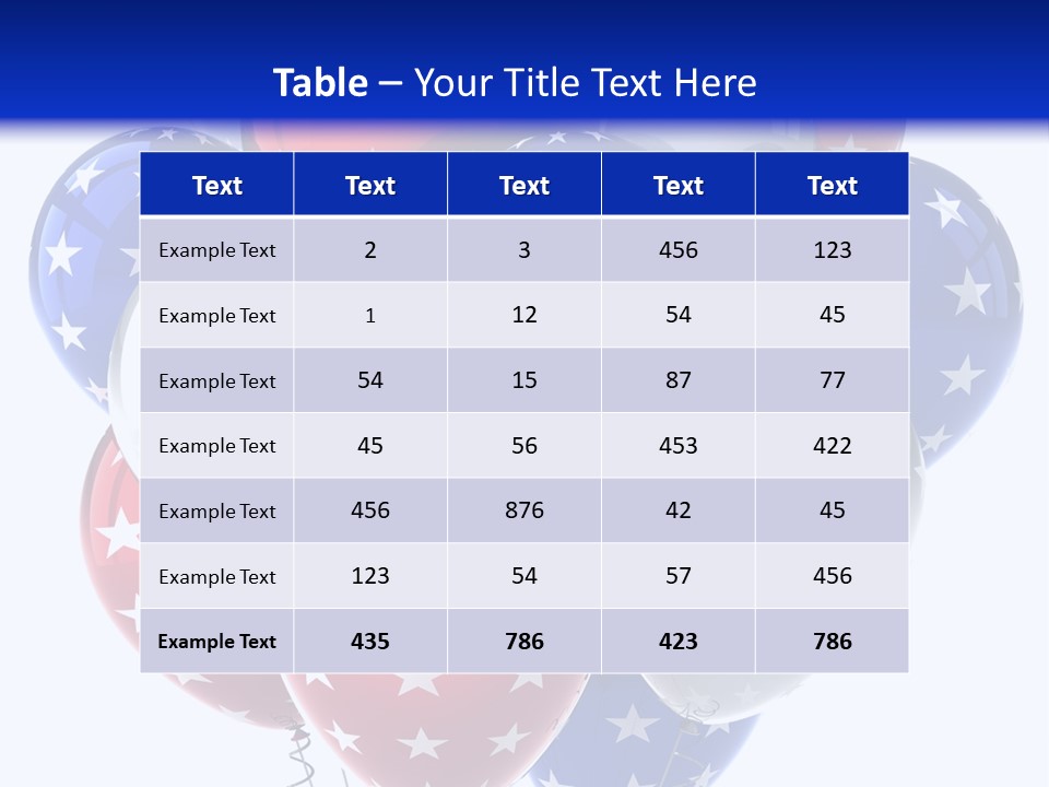 Holiday America American PowerPoint Template