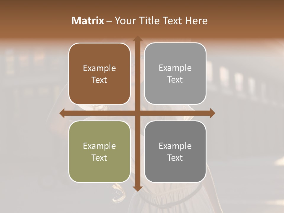 Headwear Female Street PowerPoint Template