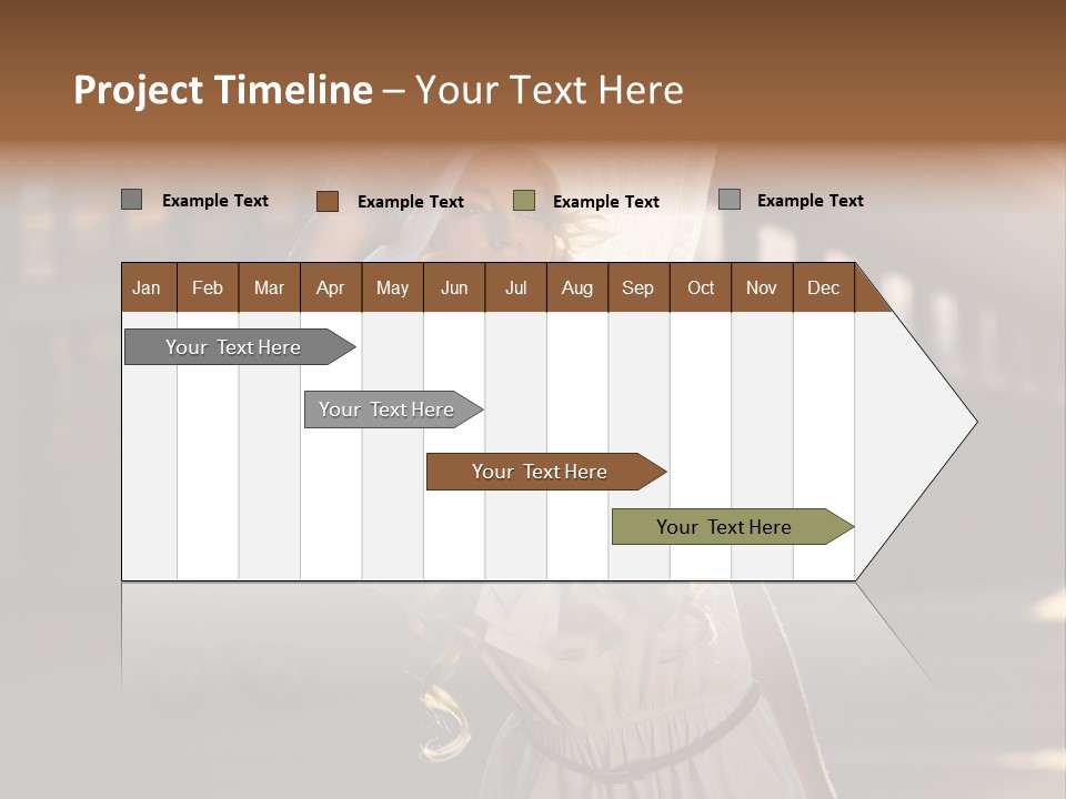 Headwear Female Street PowerPoint Template