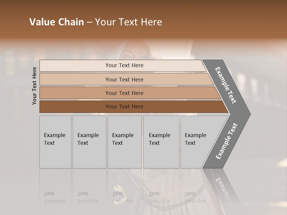 Headwear Female Street PowerPoint Template