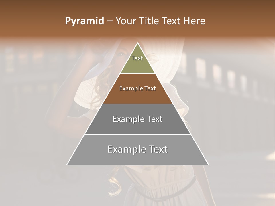 Headwear Female Street PowerPoint Template