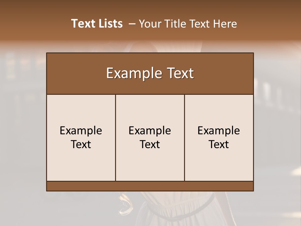 Headwear Female Street PowerPoint Template