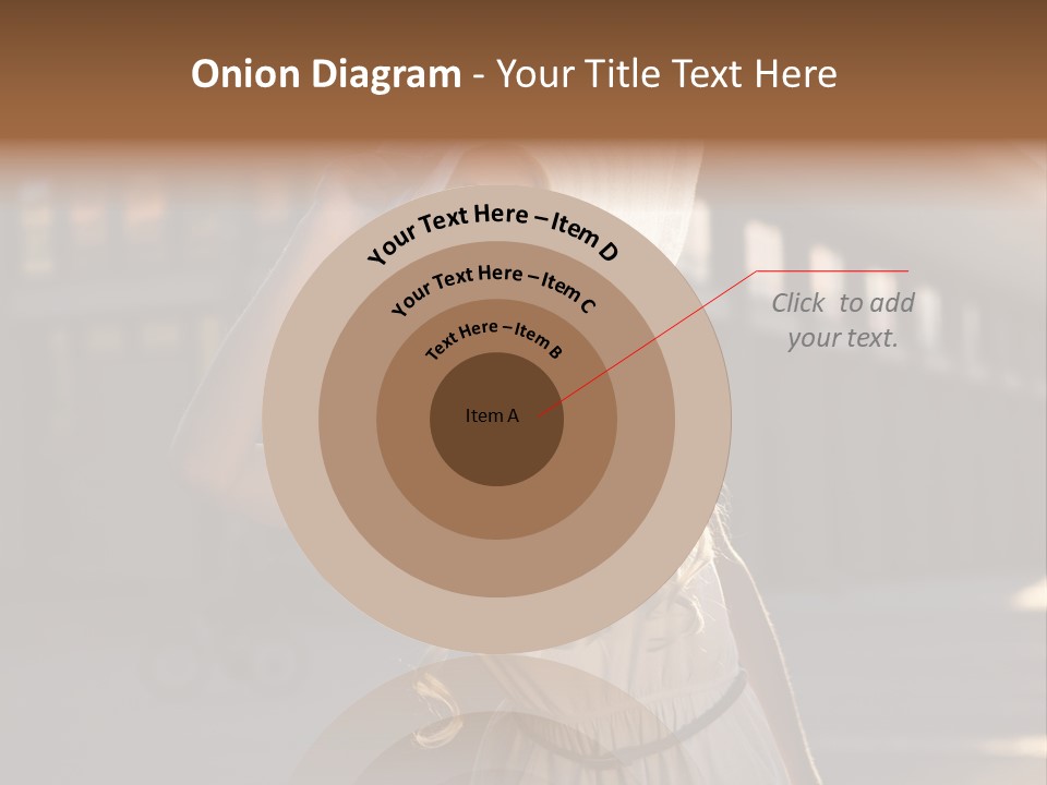 Headwear Female Street PowerPoint Template