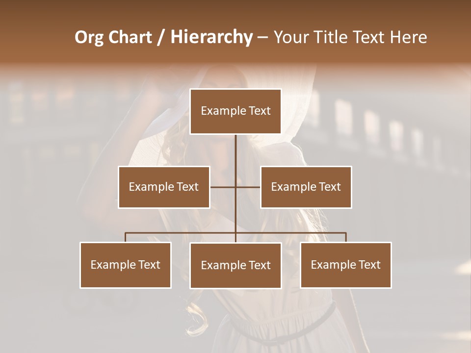 Headwear Female Street PowerPoint Template